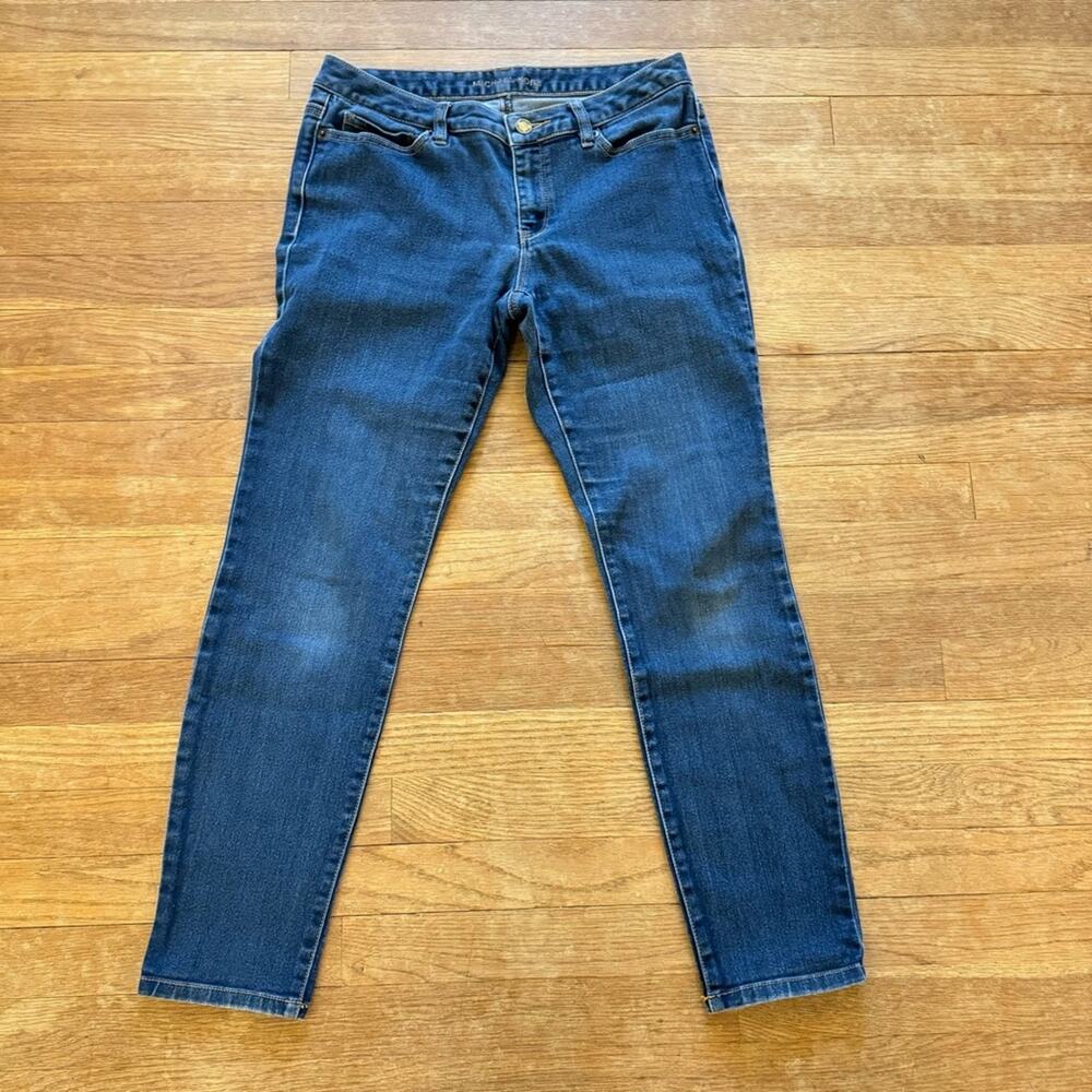 Michael Kors dark wash low rise casual skinny jeans pants size 6
b6